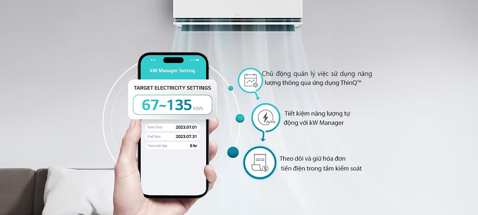W Manager có trên LG IDH12M1 là công nghệ giúp tiết kiệm năng lượng chủ động