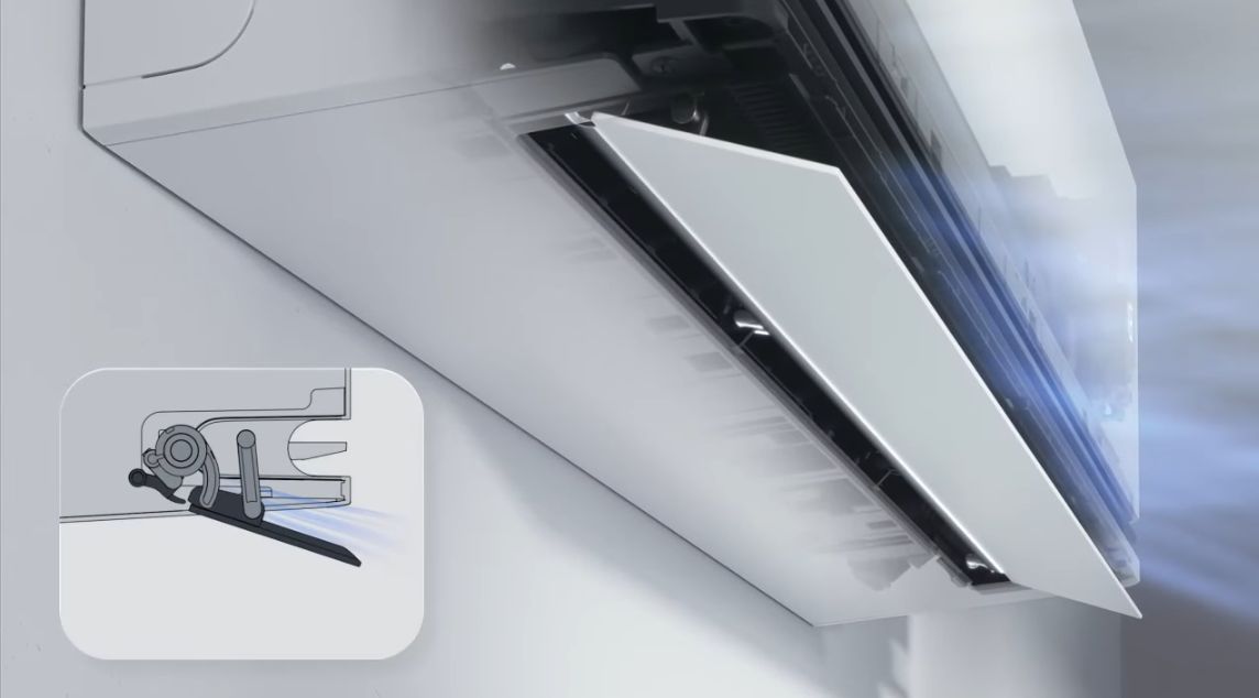 Cửa gió kép Dual Vane của LG IDH12M1 sẽ tối ưu hướng gió tự động