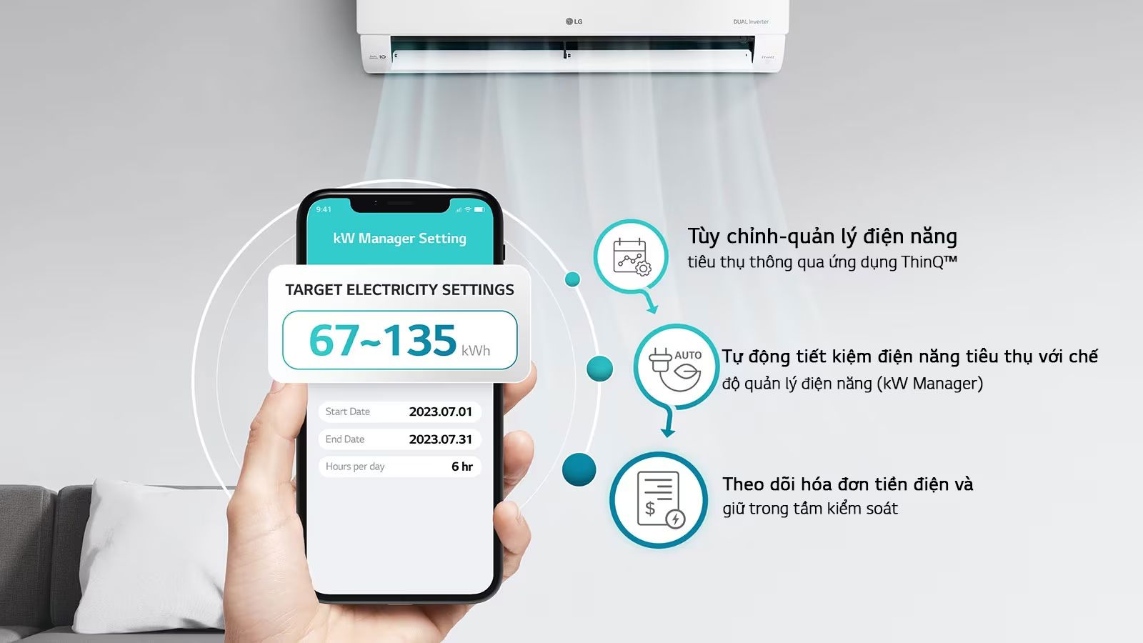 kW Manager kiểm soát điện năng tiêu thụ chủ động