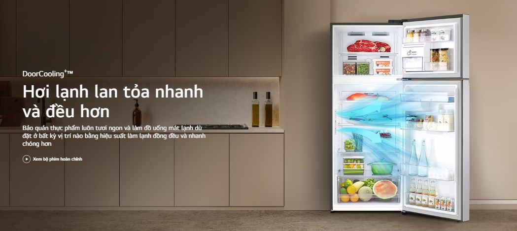 Công nghệ làm lạnh từ cửa tủ DoorCooling⁺™