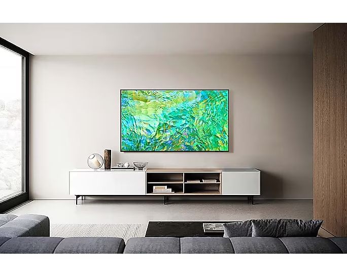 Tivi Samsung UA55CU8000 Crystal UHD 4K được thiết kế với kiểu dáng tinh tế và sang trọng