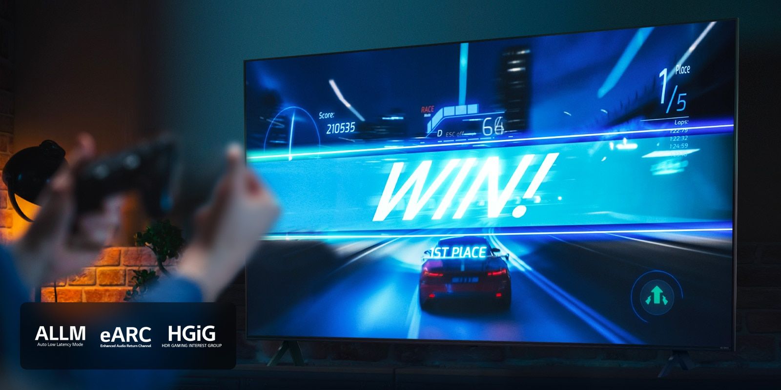 Chế độ game HGiG và ALLM, eARC