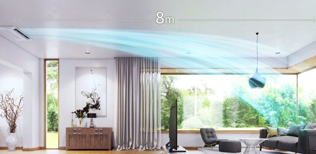 Phạm vi làm lạnh xa tới 8 mét