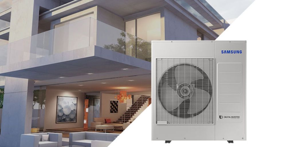 Samsung AJ100TXJ5KH/EA có thiết kế mới, độc đáo, nhỏ gọn, phù hợp lắp đặt trong nhiều không gian
