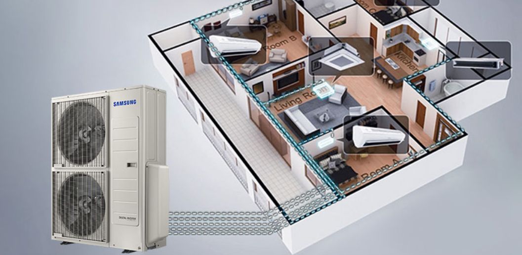 1 dàn nóng có thể kết nối tới 5 dàn lạnh 