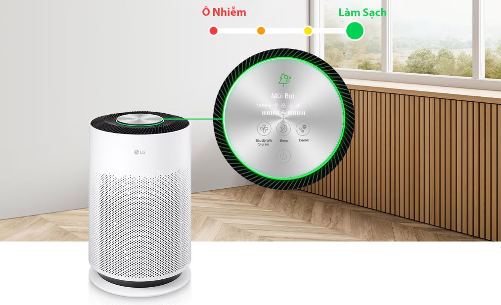 Cảm biến và hiển thị chất lượng không khí thông minh