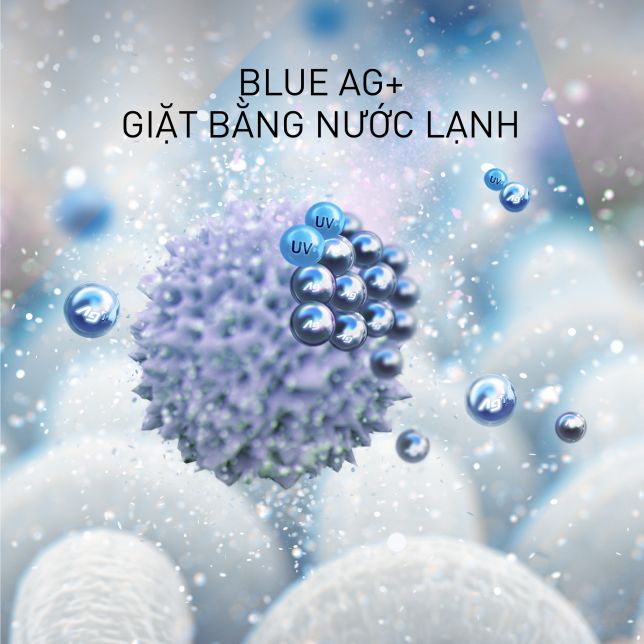 Công nghệ Blue Ag+, sử dụng tia UV kết hợp ion Bạc