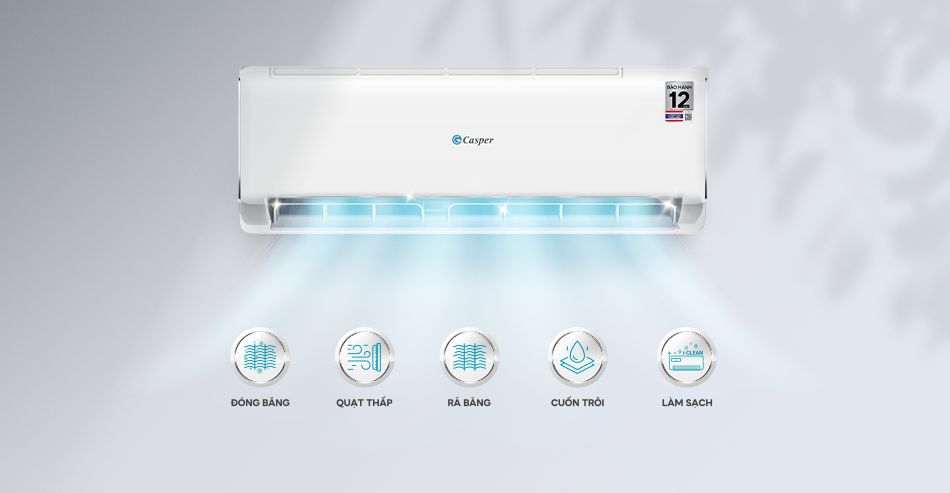 Casper QC-09IU36A được trang bị chức năng i-Clean hiện đại