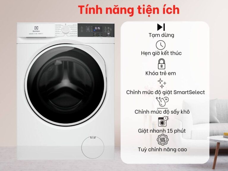 Máy giặt sấy Electrolux 9kg và 6kg