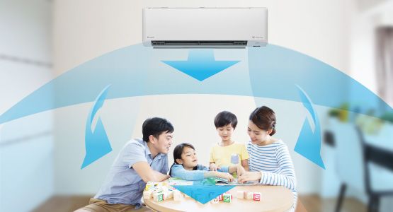 ự phối hợp nhịp nhàng của luồng gió 3D mang đến sự thoải mái cho không gian 