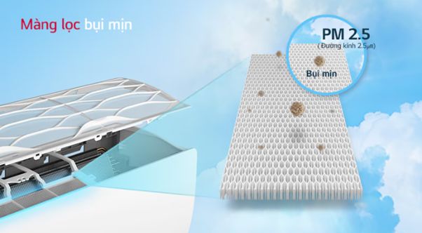 Màng lọc bụi mịn PM2.5 có khả năng loại bỏ đến 90% các loại bụi siêu mịn hiệu quả nhất
