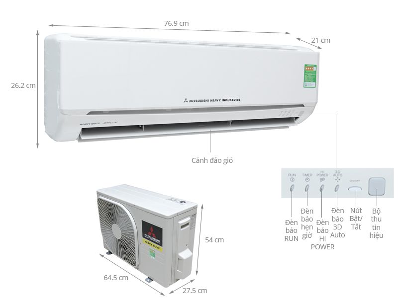 Mua điều hòa tại Bắc Ninh - Mitsubishi Heavy