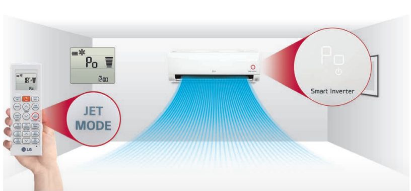 Điều khiển của máy lạnh được thiết kế đầy đủ các nút chức năng, sắp xếp trực quan dễ dàng sử dụng
