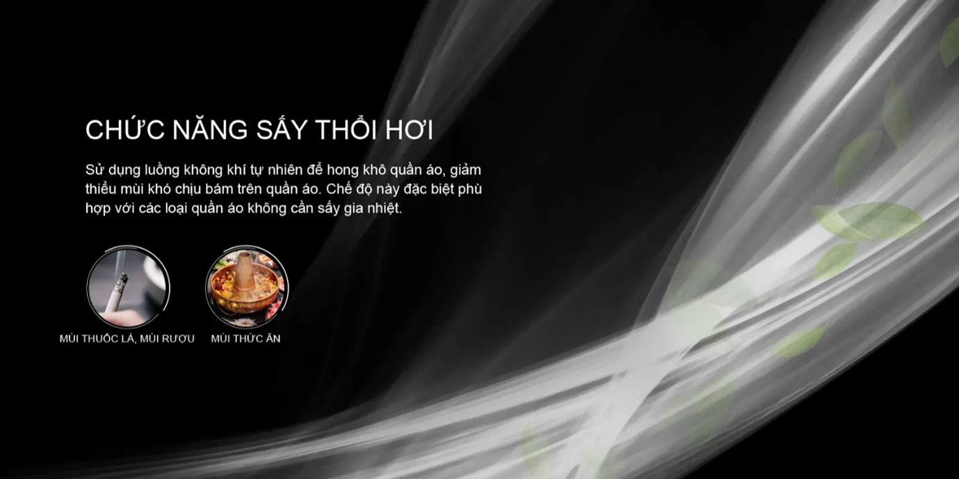 Chức năng sấy thổi hơi
