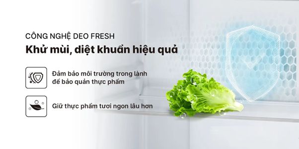 Công nghệ DEO Fresh diệt khuẩn, khử mùi