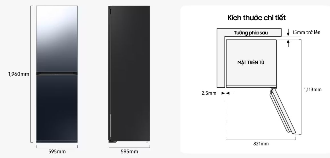 Kích thước của tủ
