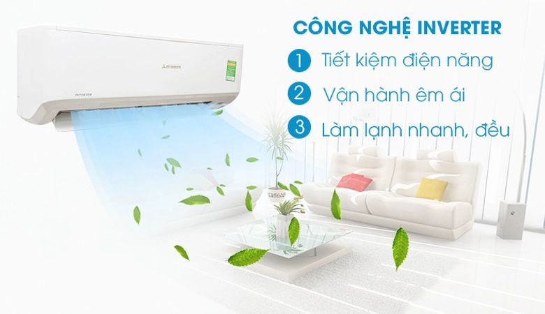 Máy được trang bị công nghệ Inverter