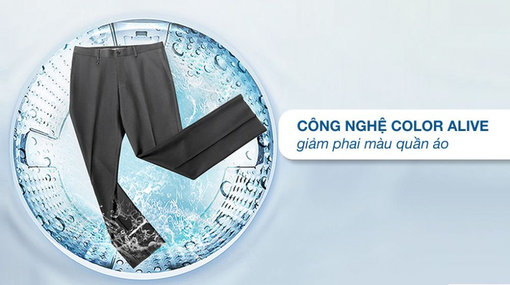 Công nghệ Color Alive có khả năng giảm phai màu sợi vải