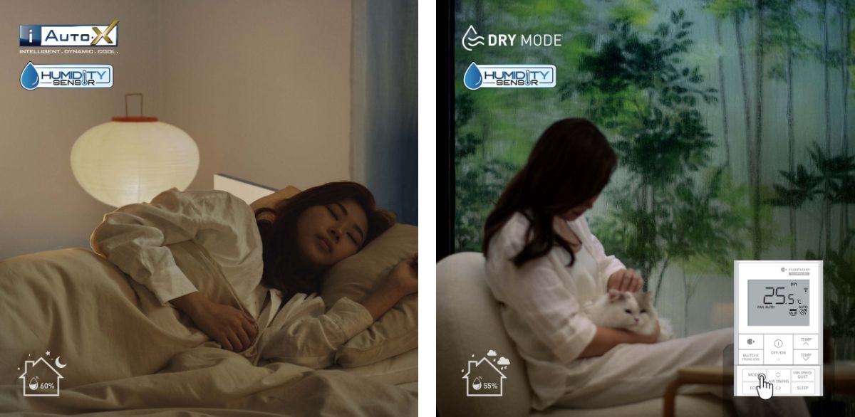 Kiểm soát độ ẩm thông minh, mang đến sự thoải mái tối ưu 