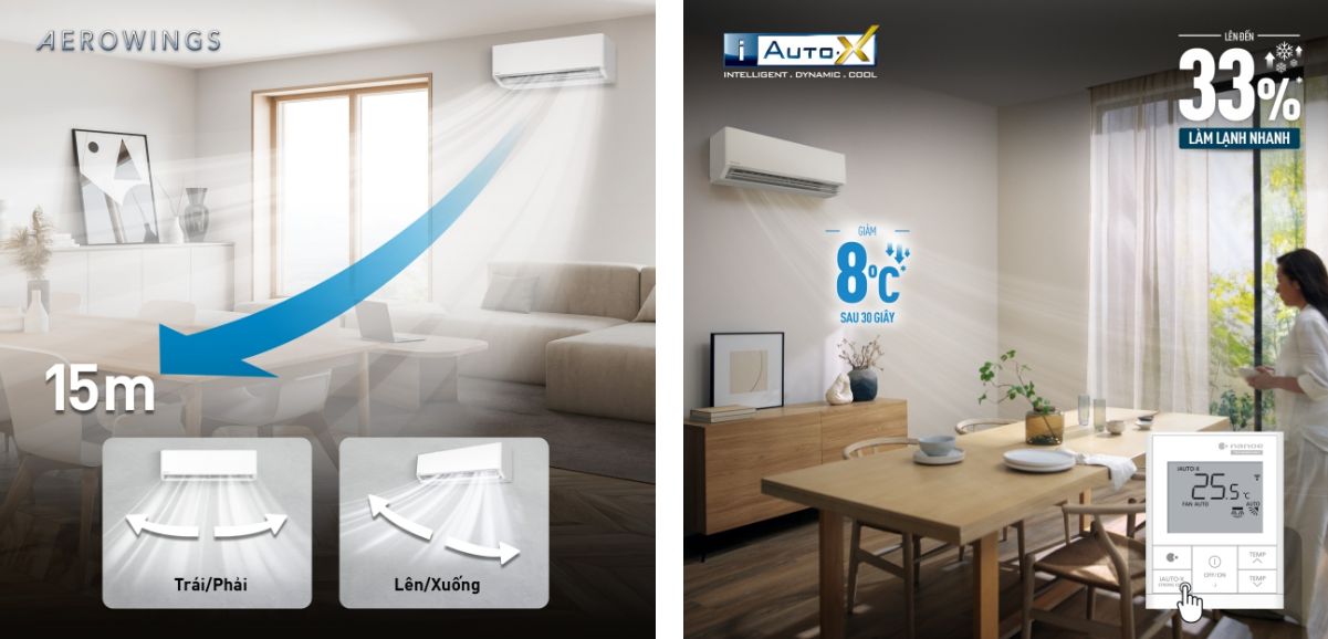 Công nghệ làm lạnh dễ chịu, thoải mái 