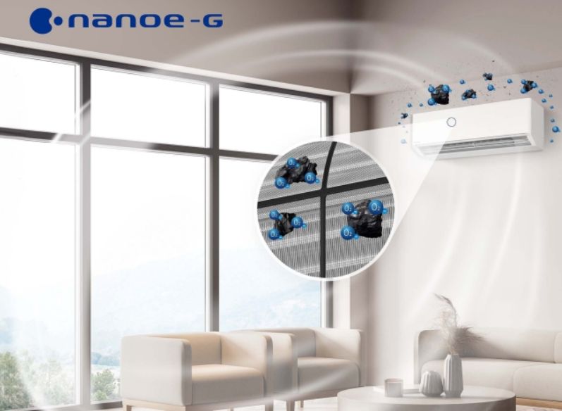 Nanoe G loại bỏ 99% các hạt bụi