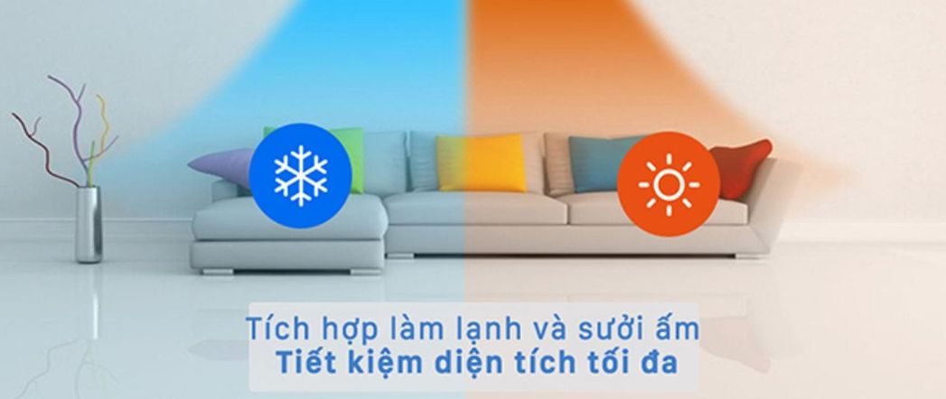 Điều hòa Mitsubishi Heavy 2 chiều đem đến cho không gian luồng khí dễ chịu suốt cả năm