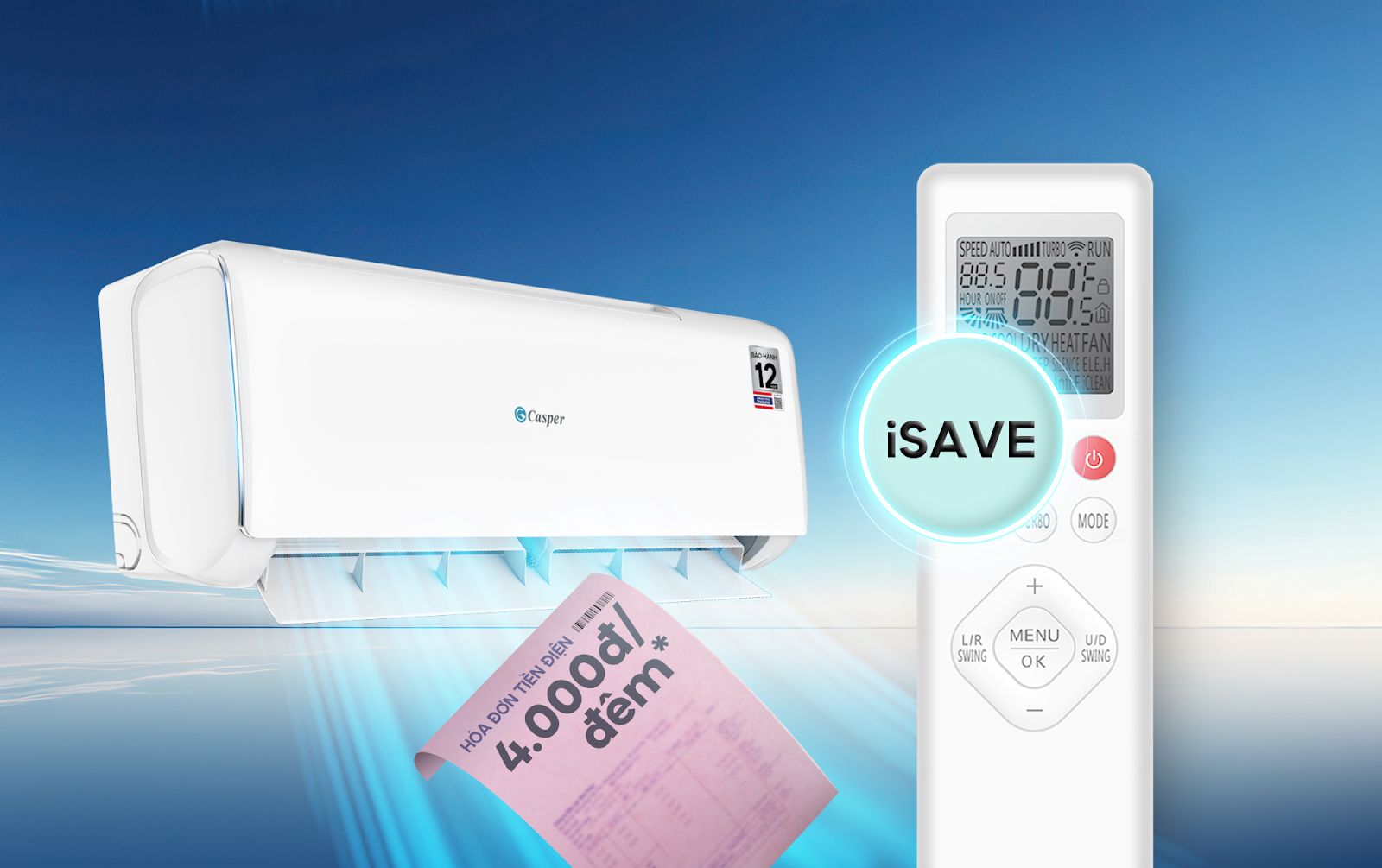 Chế độ iSave còn mang đến hiệu quả tiết kiệm điện tối đa