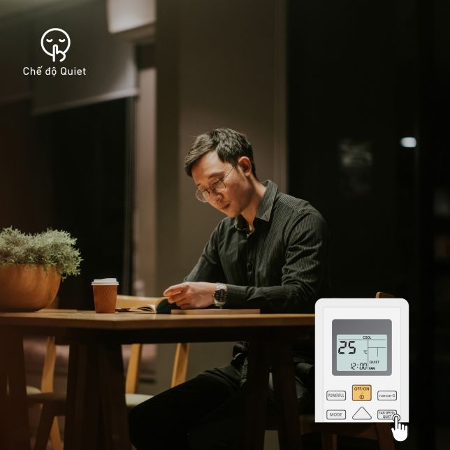 Vận hành êm ái với chế độ Quiet 
