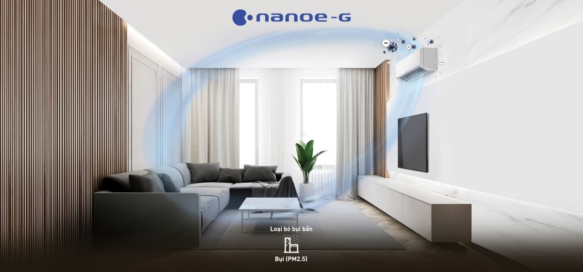 Panasonic N24AKH-8 được trang bị công nghệ nanoe G lọc khí hiệu quả 