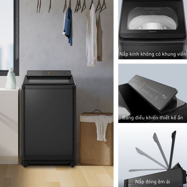 Nắp đóng trợ lực giúp cửa máy giặt từ từ hạ xuống bảo vệ nắp không hư hỏng do đóng mạnh tay