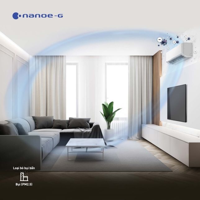 Loại bỏ hiệu quả tới 99% các hạt bụi với nanoe G