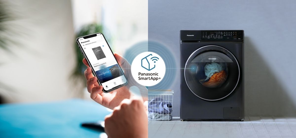 Máy sấy có thể kết nối với điện thoại tiện lợi linh hoạt và dễ dàng 