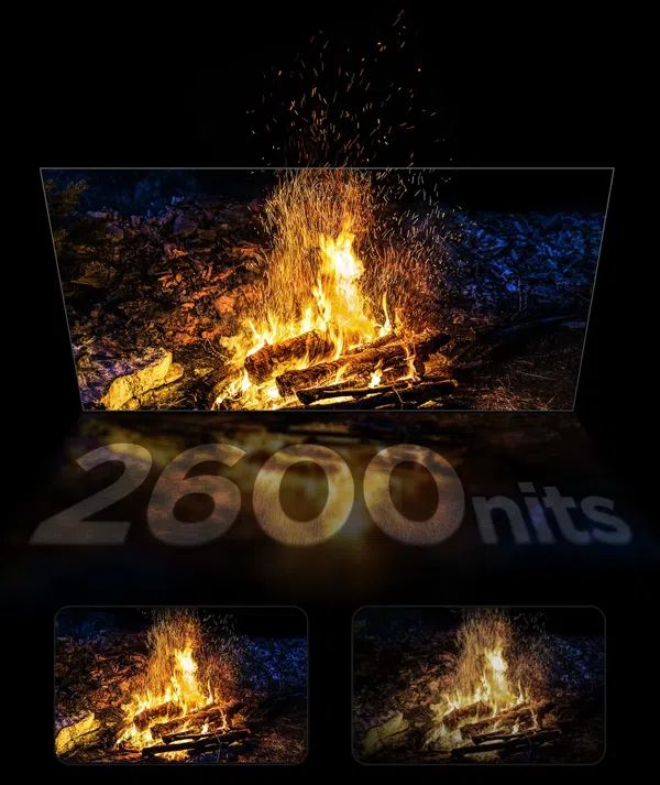 Độ sáng HDR 2600 Nits giúp hiển thị chi tiết một cách chính xác hơn 