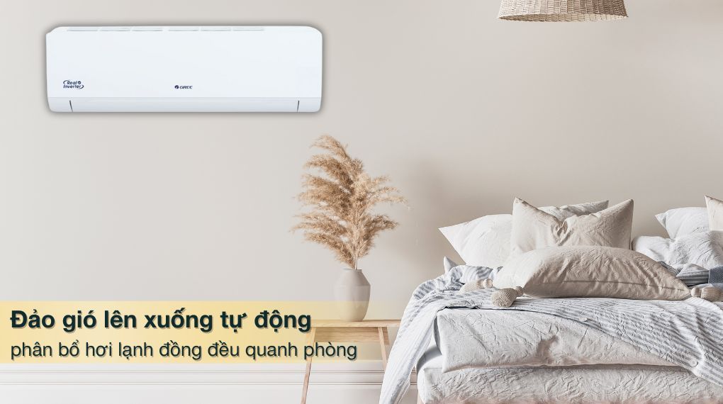Cánh đảo gió của điều hòa có thể đảo gió tự động đảo lên xuống, từ đó phân bổ khí lạnh ra ngoài môi trường 