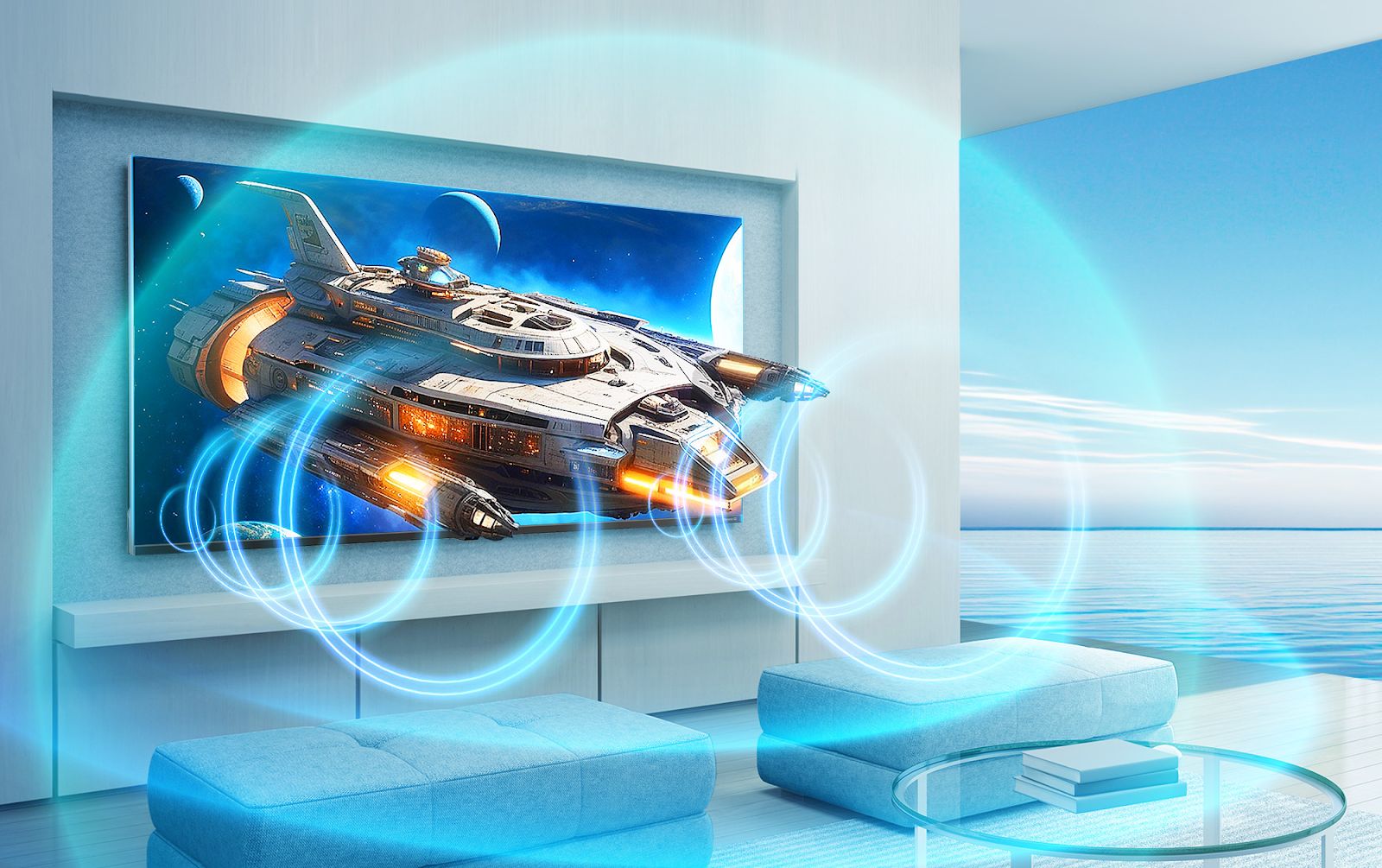Công nghệ Dolby Digital Plus âm thanh vòm tái tạo 360 độ với chiều sâu 3D