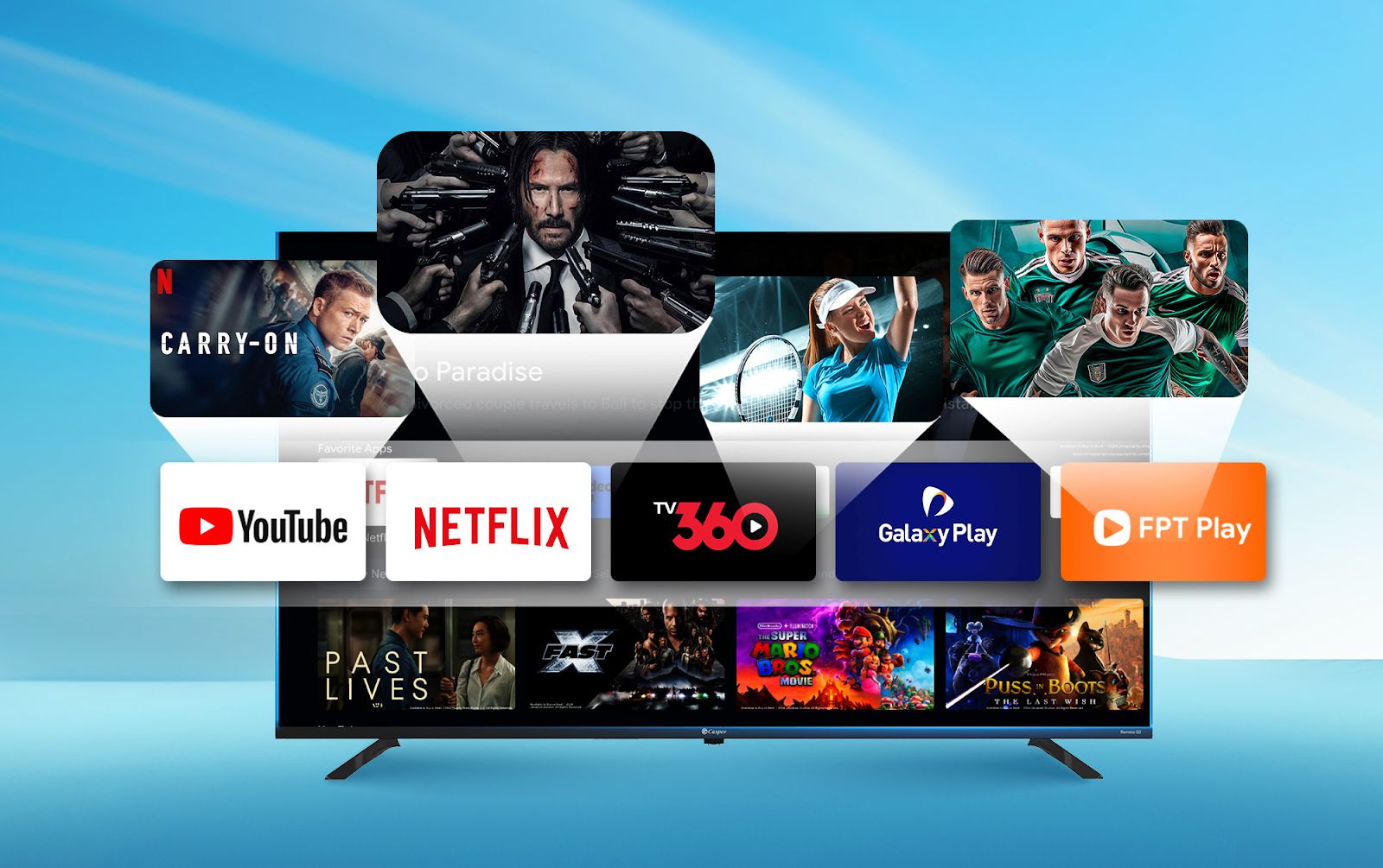 Casper D55UGC620 sử dụng hệ điều hành Google