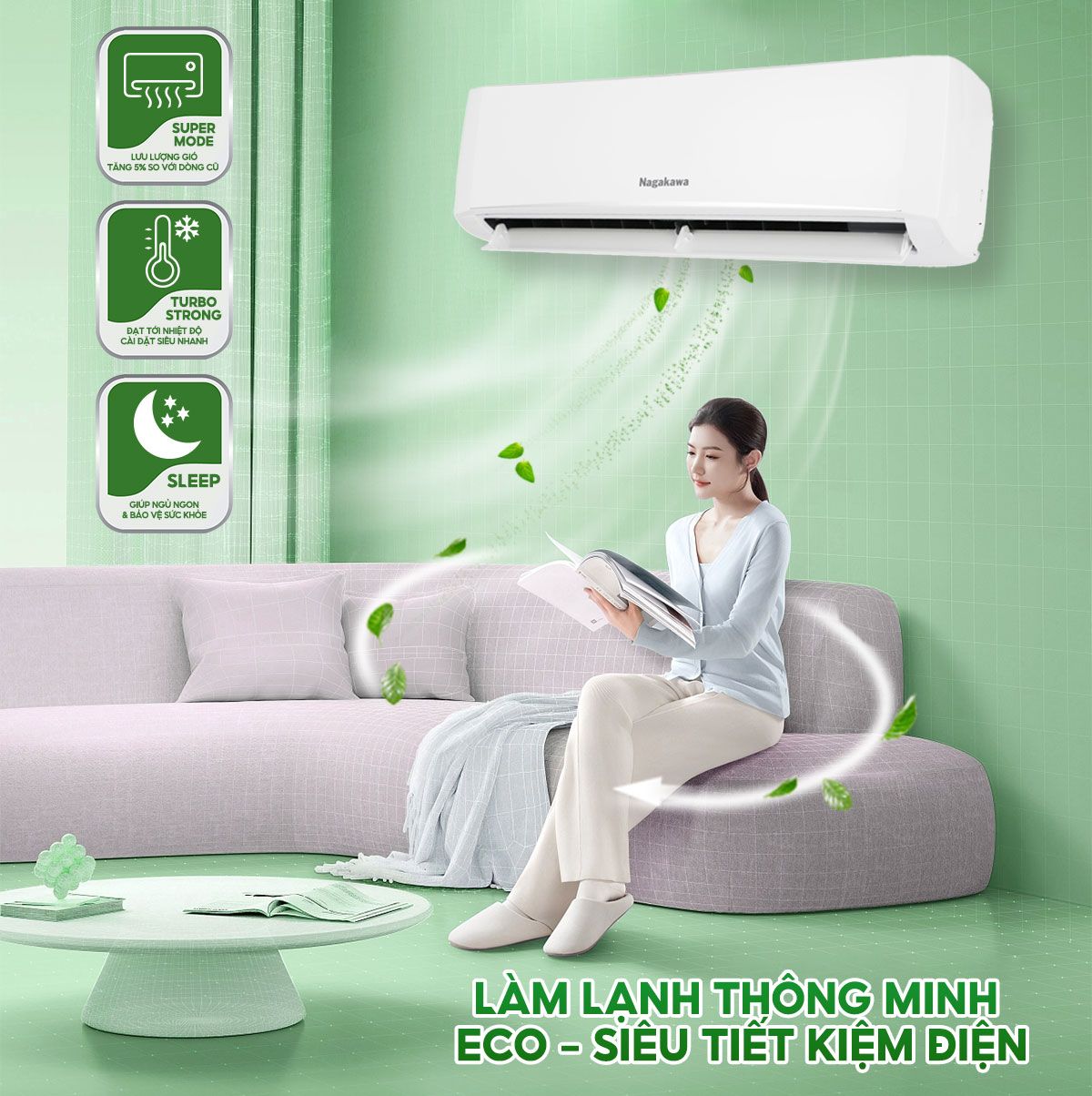 Nagakawa NIS-C24R2U51 chính là khả năng làm mát mạnh mẽ và nhanh chóng