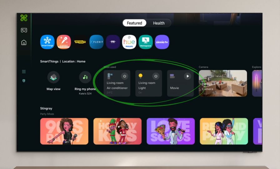 Quản lý lối sống hàng ngày được tích hợp trên One UI Tizen thông qua ứng dụng Samsung Daily+