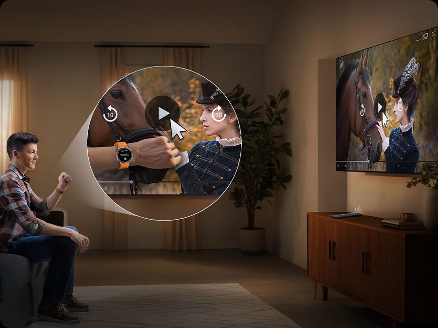 Chế độ Universal Gestures giúp điều khiển tivi bằng đồng hồ thông minh
