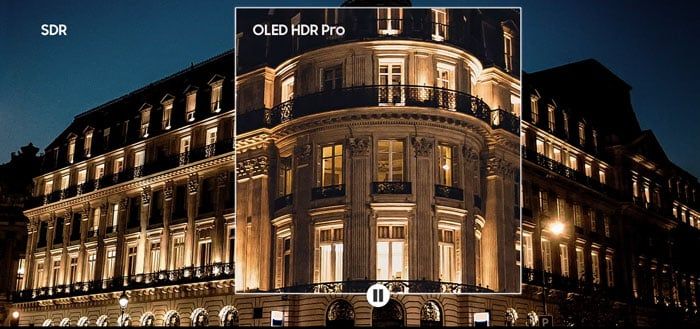Công nghệ OLED HDR Pro giúp bạn đắm mình vào từng không gian tráng lệ đầy ấn tượng