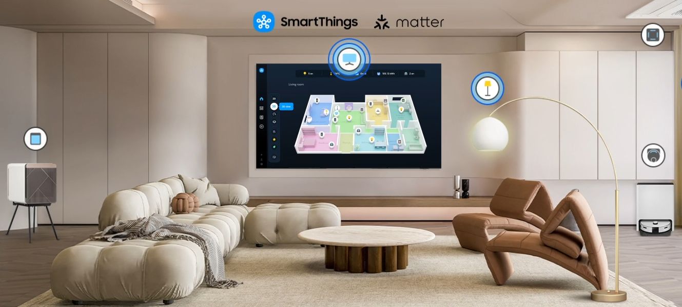 Khả năng kết nối và điều khiển thông minh qua ứng dụng SmartThings
