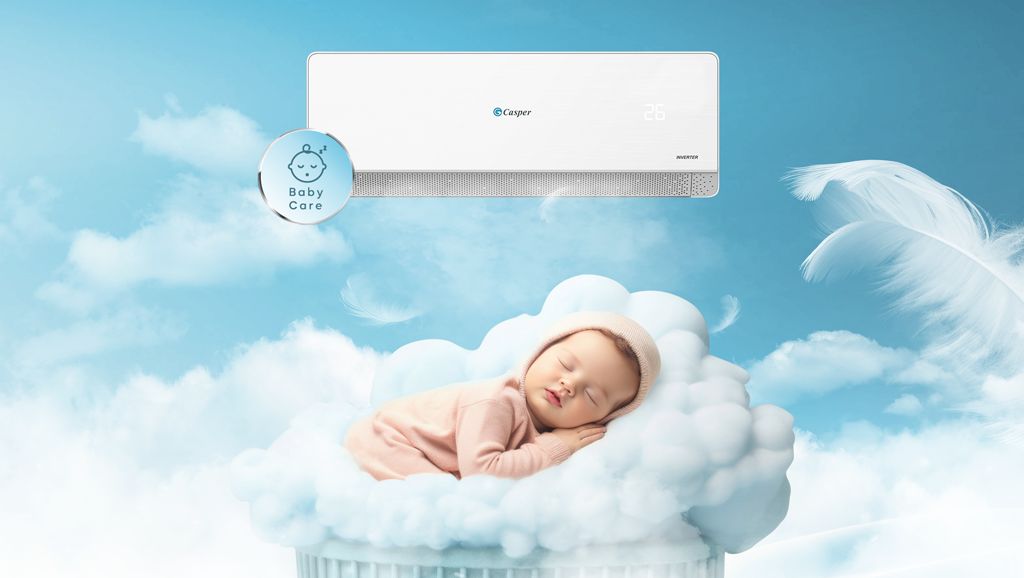 Chế độ BabyCare sẽ giúp máy vận hành nhẹ nhàng, êm ái