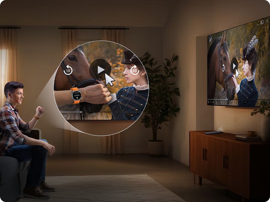 Chế độ Universal Gestures dễ dàng điều khiển tivi bằng đồng hồ thông minh