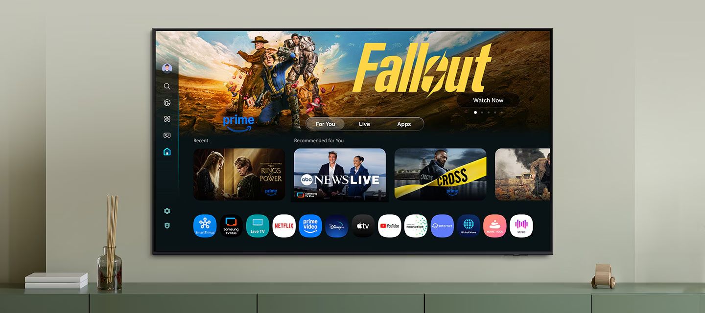 Samsung UA65U8000F sử dụng hệ điều hành One UI Tizen