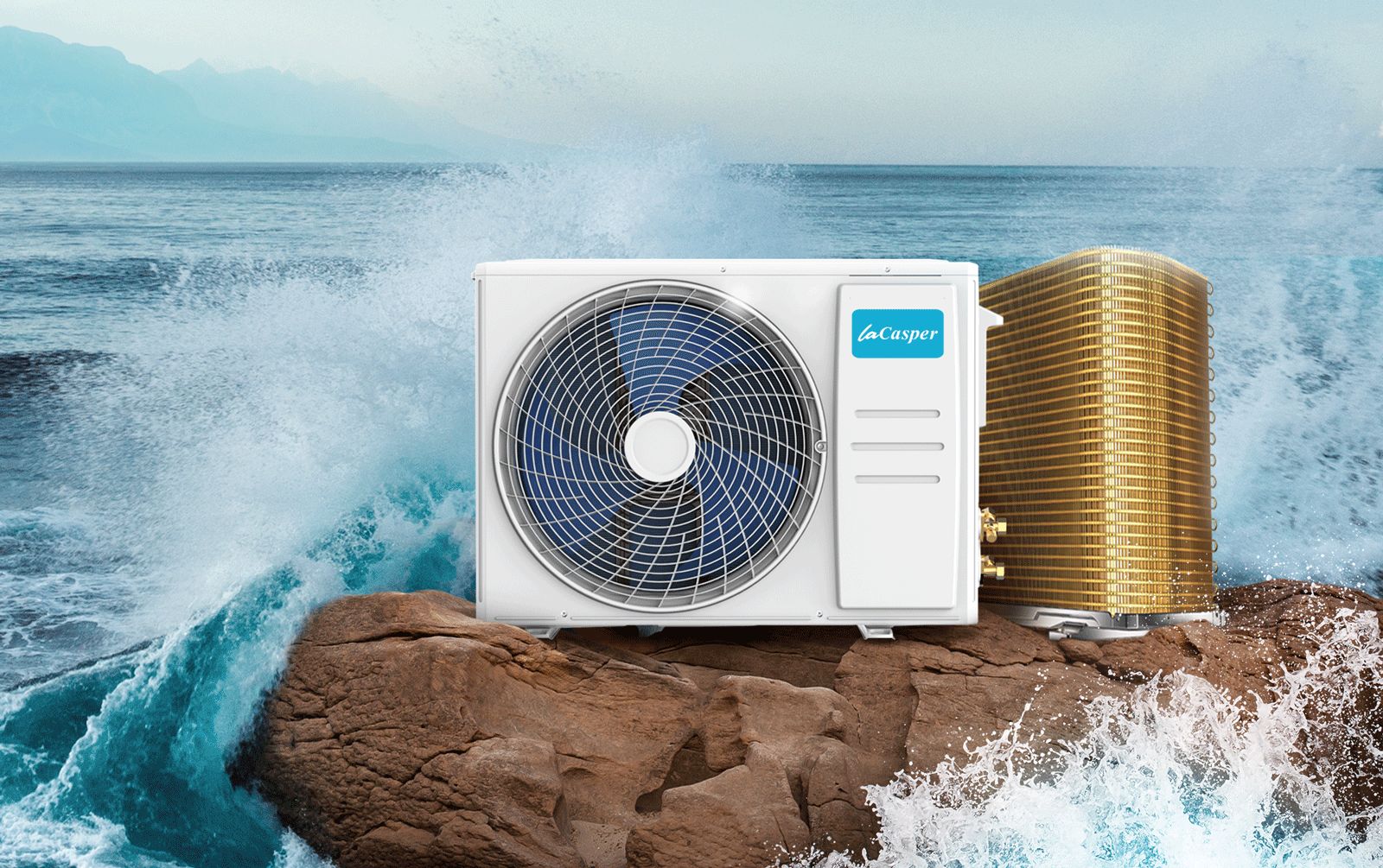 Hoạt động bền bỉ với dàn tản nhiệt đồng mạ vàng