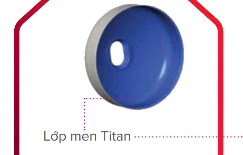 Bình chứa được tráng lớp men Titan