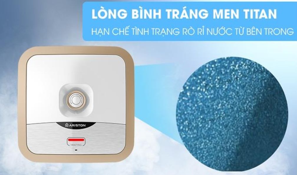 Bình chứa sử dụng được tráng men Titan có tuổi thọ cao