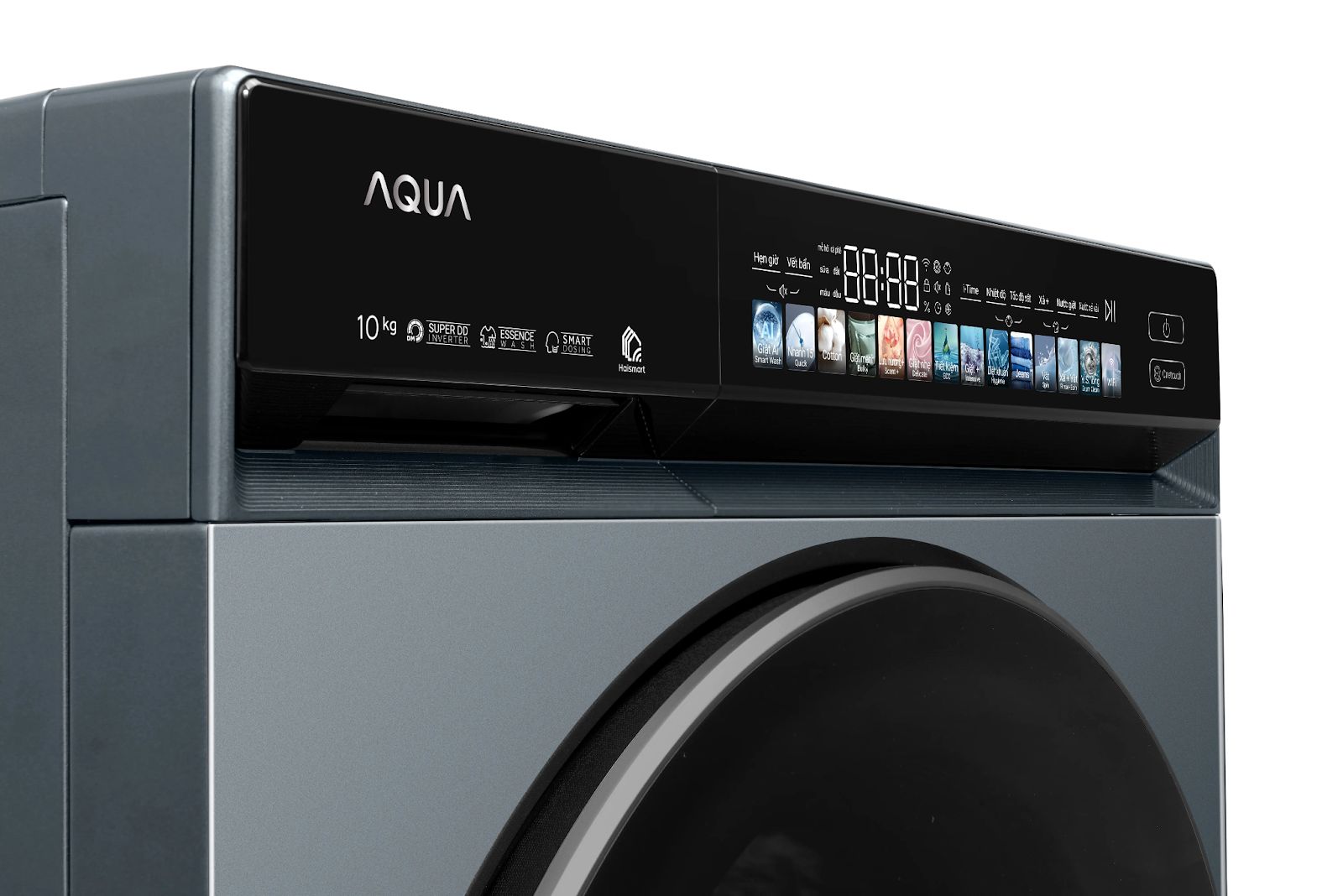 Chương trình giặt trên Aqua AW12-B4377U1L(GN) đa dạng, tiện lợi