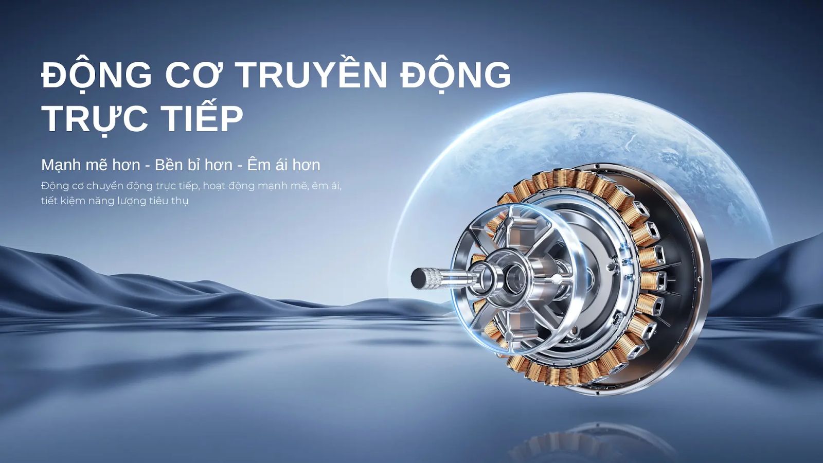 Tiết kiệm điện, vận hành bền bỉ và giảm rung lắc mạnh