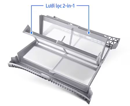 Bộ lọc xơ vải 2 trong 1
